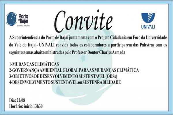 SPI E UNIVALI CONVIDAM: Palestras com o Prof. e Dr. Charles Armada