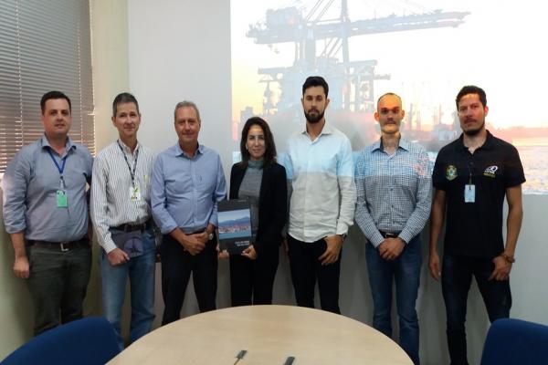 Superintendente de Fiscalização da ANTAQ visita instalações do Porto de Itajaí.