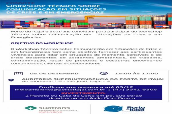 Workshop sobre Comunicação em Situações de Crise e em Emergências