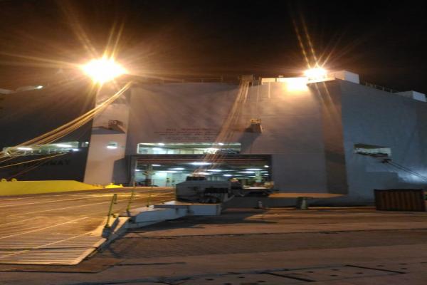 Porto de Itajaí recebeu mais 1060 veículos da montadora GM.