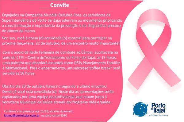Superintendência do Porto de Itajaí convida para ciclo de palestras