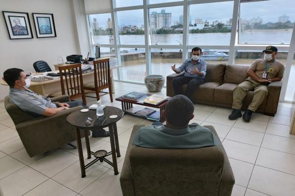 Superintendente do Porto de Itajaí finaliza primeiro roteiro de visitas em órgãos ligados ao Complexo Portuário de Itajaí e Navegantes.