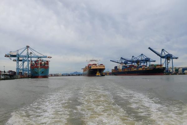 Primeiro bimestre de 2021 aponta crescimento de 42% na movimentação de contêineres com carga de importação no Porto de Itajaí.