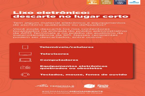 Semana do Meio Ambiente mobiliza ações no Porto de Itajaí.