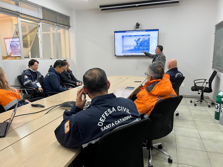 Autoridade Portuária de Itajaí recebe visita de Agência de Cooperação Internacional do Japão (JICA) e Defesa Civil Estadual Autoridade Portuária de Itajaí recebe visita de Agência de Cooperação Internacional do Japão (JICA) e Defesa Civil Estadual