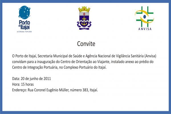 Convite Inauguração