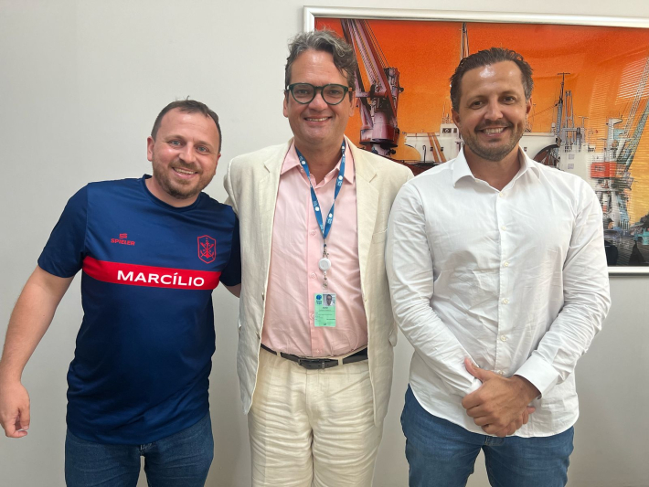 Superintendente do Porto de Itajaí recebe diretoria do Clube Náutico Marcílio Dias