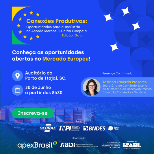 Itajaí sedia lançamento do painel de oportunidades do acordo Mercosul - União Europeia em Santa Catarina