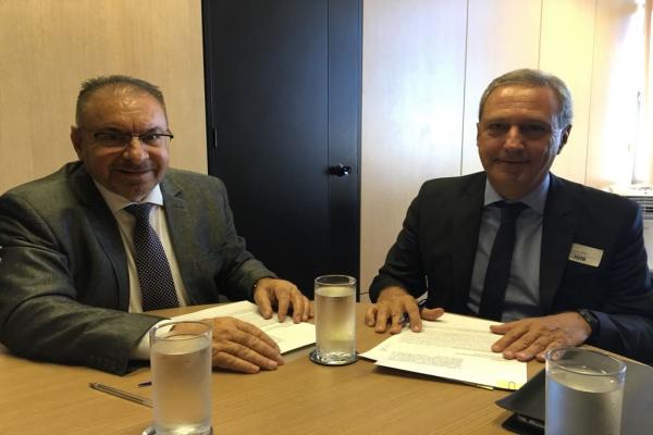 Prefeito Volnei Morastoni e Superintendente do Porto de Itajaí, Marcelo Salles cumprem agenda em Brasília.